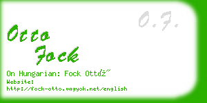 otto fock business card